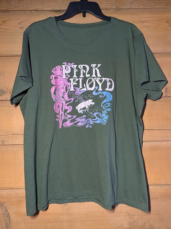 Source Unknown Other - Pink Floyd Graphic Tee- Size XL- Green Band Rock Tee